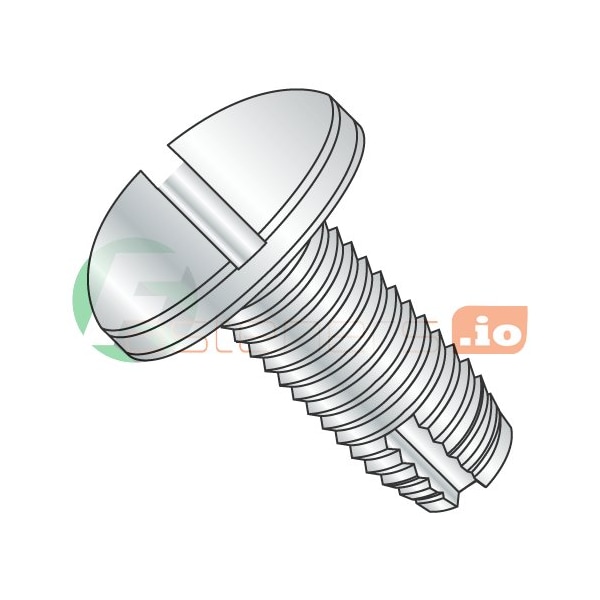 Newport Fasteners Thread Cutting Screw, 1/4"-20 x 3/4 in, Zinc Plated Steel Pan Head Slotted Drive, 3000 PK 481121 - main